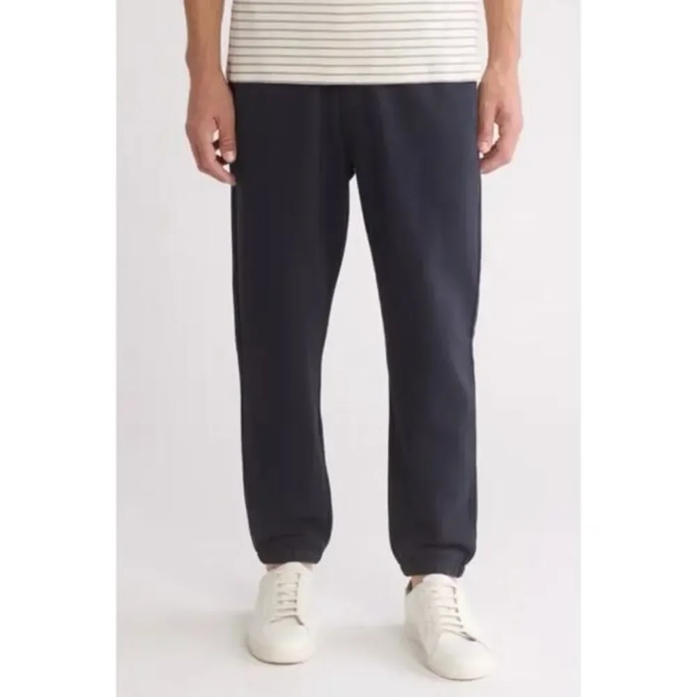 ✨Vince Mens Stretch Cotton Fleece Lined Navy Sz 38 Jogger Pants✨